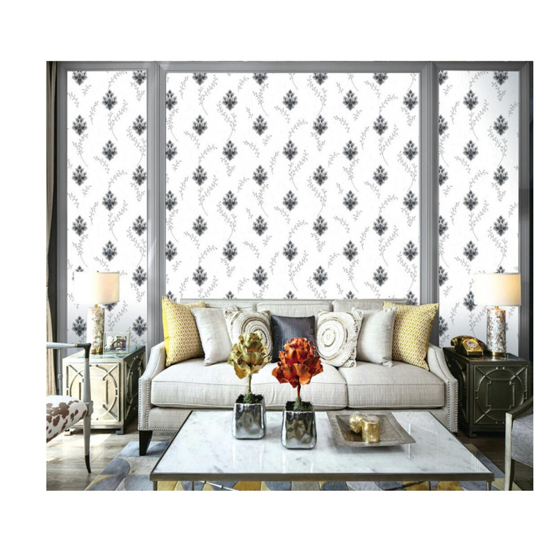 Foreign trade manufacturers wholesale European retro 3D pattern PVC wallpaper bedroom living room hotel color wallpaper Application Scenario