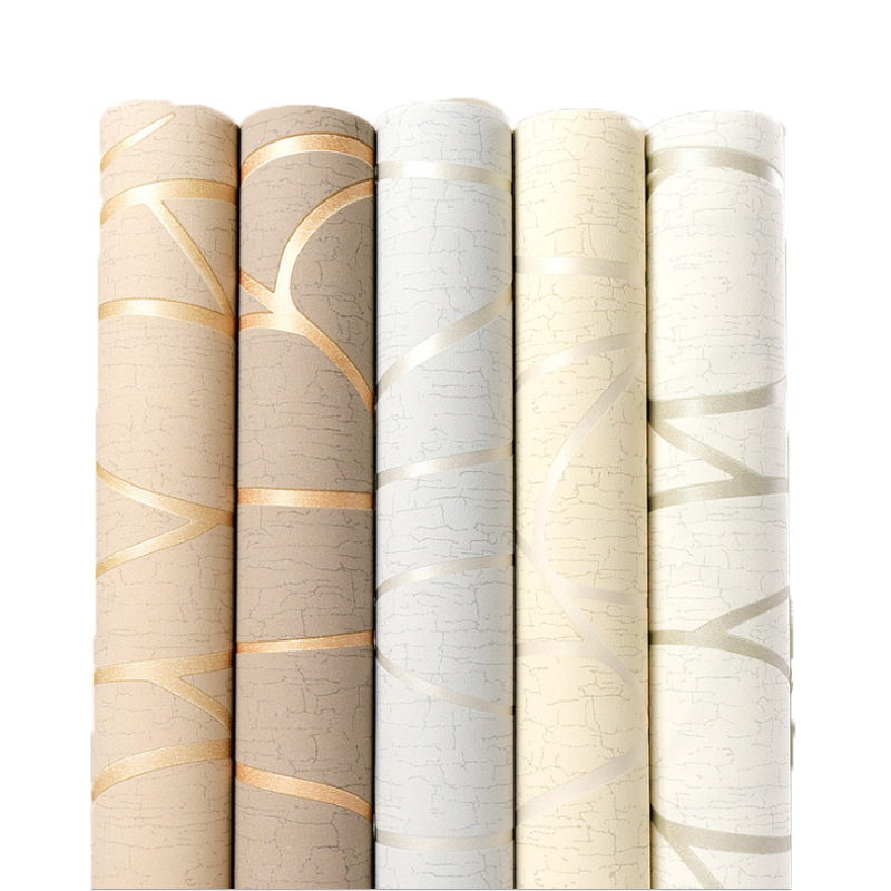 Modern simple vertical stripe wallpaper fashion 3D three-dimensional non-woven living room bedroom TV background film wall paper Item Picture