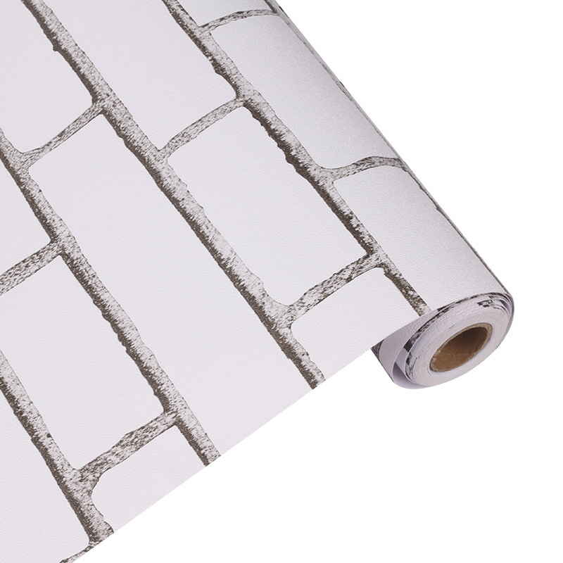 New self-adhesive imitation tile block wallpaper brick stickers waterproof thickened pearlite living room kitchen sanitary wall Item Picture