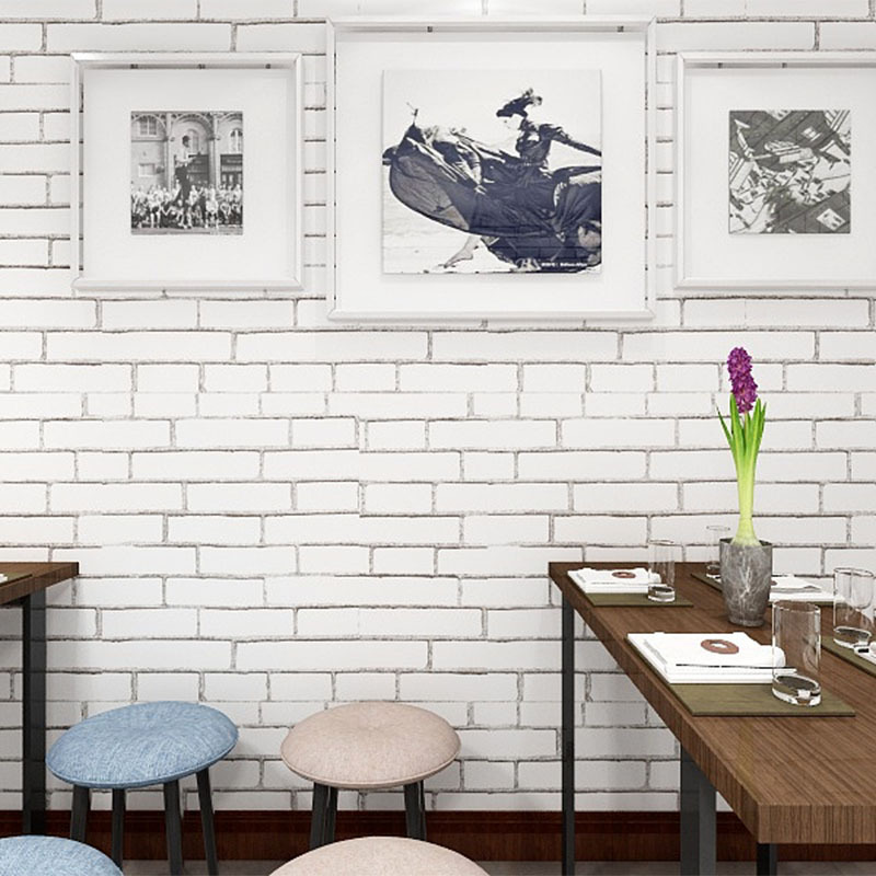 New self-adhesive imitation tile block wallpaper brick stickers waterproof thickened pearlite living room kitchen sanitary wall Application Scenario