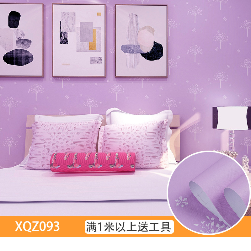 Waterproof wallpaper Self-adhesive wallpaper pink fresh and warm girls bedroom dormitory self-adhesive wallpaper drawer stickers Specification drawing