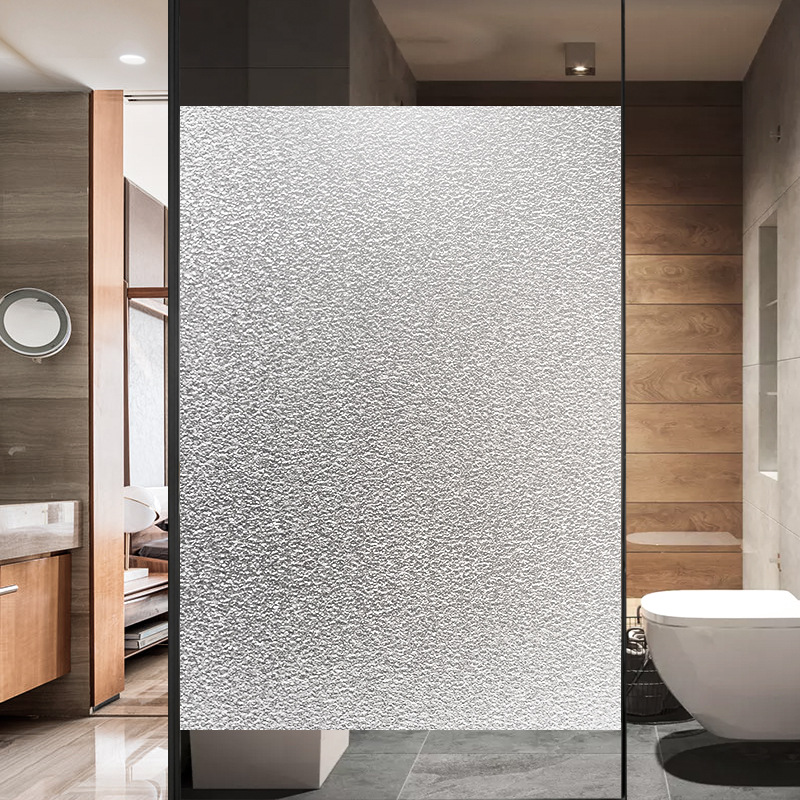 Transparent opaque self adhesive frosted glass film heat insulation film toilet shift doors and Windows household stickers window paper wholesale Specification drawing