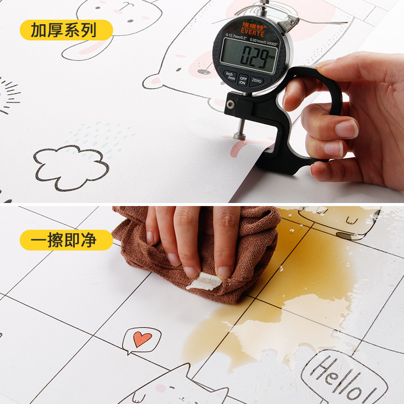 Kitchen oil-proof sticker waterproof oil-proof self-adhesive high temperature resistance range hood cooktop with cabinet wallpaper wallpaper can be replaced Specification drawing
