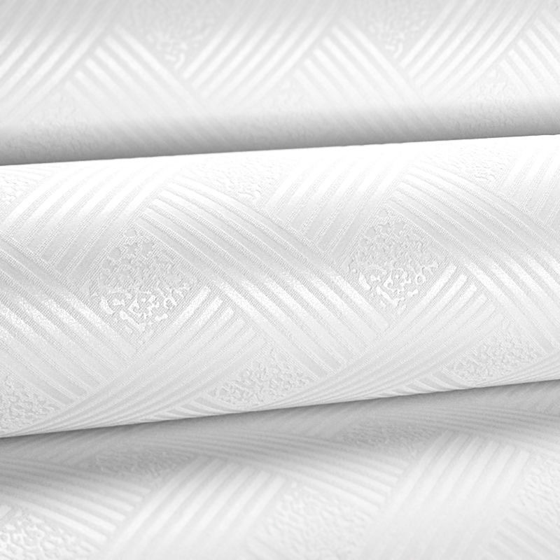 Modern simple 3d non-woven suspended ceiling ceiling roof wallpaper bedroom hotel Guesthouse white Japanese wallpaper details Picture