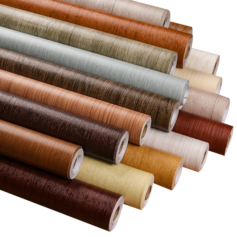 Waterproof and moisture-proof wood grain stickers self-adhesive wallpaper thickened bedroom wardrobe desktop wooden door pasting old furniture refurbished wallpaper Application Scenario