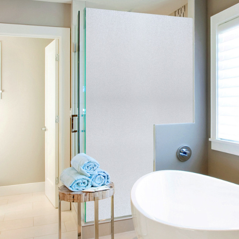 Thickened sunscreen electrostatic adsorption film PVC glue free glass frosted sticker window bathroom toilet removal window flower Application Scenario