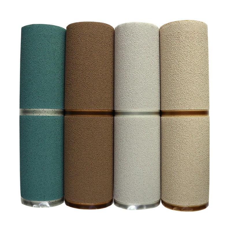 Simple retro thickened 3d three-dimensional imitation dialgae mud deerskin velvet wallpaper non-woven bedroom living room background wall wallpaper full figure