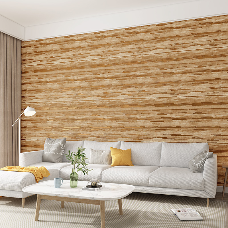 Simple retro thickened 3d three-dimensional imitation dialgae mud deerskin velvet wallpaper non-woven bedroom living room background wall wallpaper Item Picture