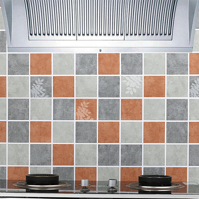 Waterproof self-adhesive wallpaper kitchen greaseproof bathroom bathroom wall paste balcony wall Mosaic imitation tile stickers Application Scenario