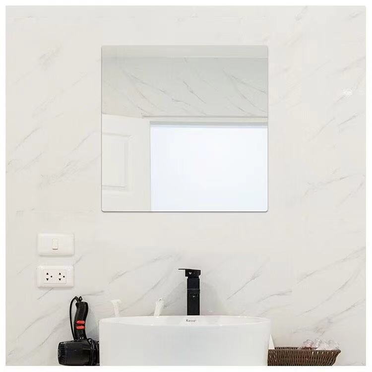 Household wall sticking self-adhesive acrylic soft mirror bedroom bathroom splicing full-length mirror home background wall decoration mirror Item Picture