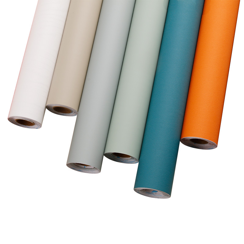 Wallpaper waterproof solid color Self-adhesive furniture wallpaper Living Room Dormitory College student Dormitory Bedroom Instant Note Closet refurbished Item Picture