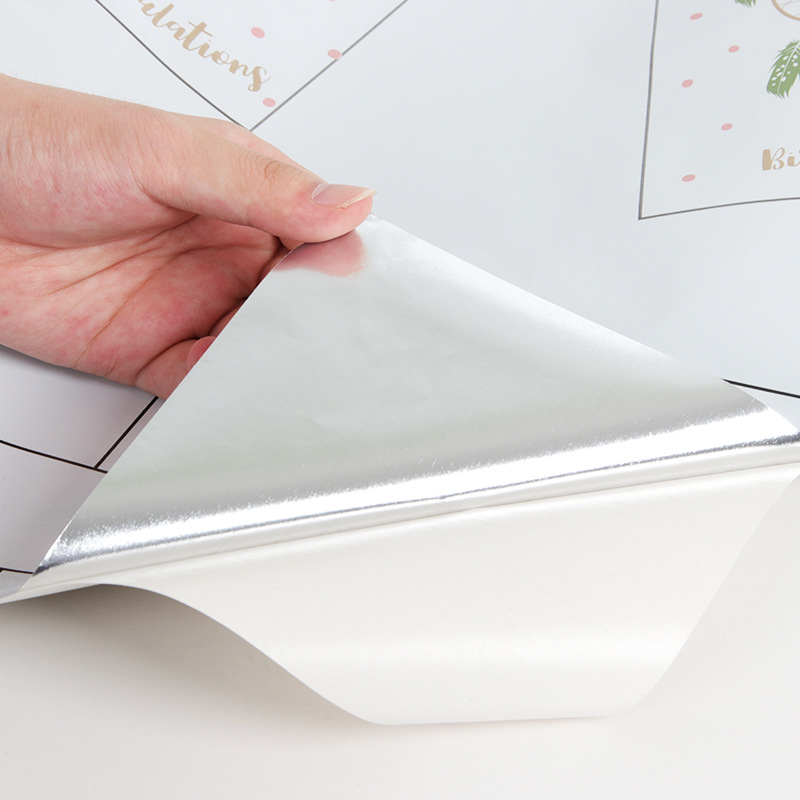 Kitchen oil proof stickers waterproof and high temperature oil smoke proof paper Cooktop cabinet countertop aluminum foil self-adhesive wallpaper wallpaper details Picture