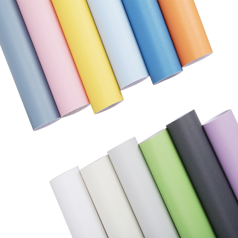 Wallpaper self-adhesive wholesale solid color living room dormitory decoration background wall refurbished paste bedroom warm waterproof moisture-proof wallpaper Item Picture