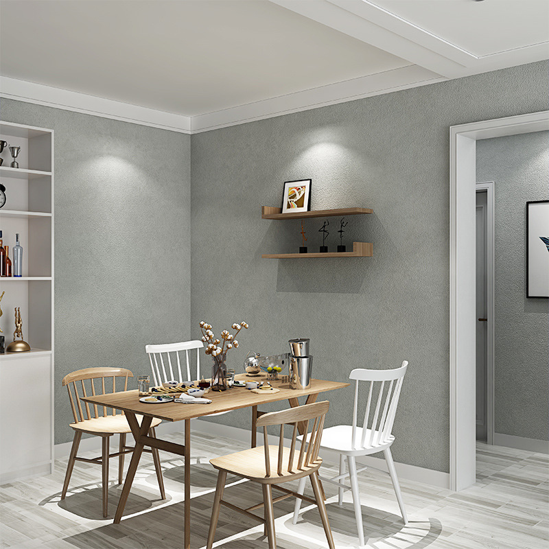 Do old retro 3d Nordic gray plain color diatom mud wallpaper hotel hotel hotel clothing shop PVC wallpaper Specification drawing