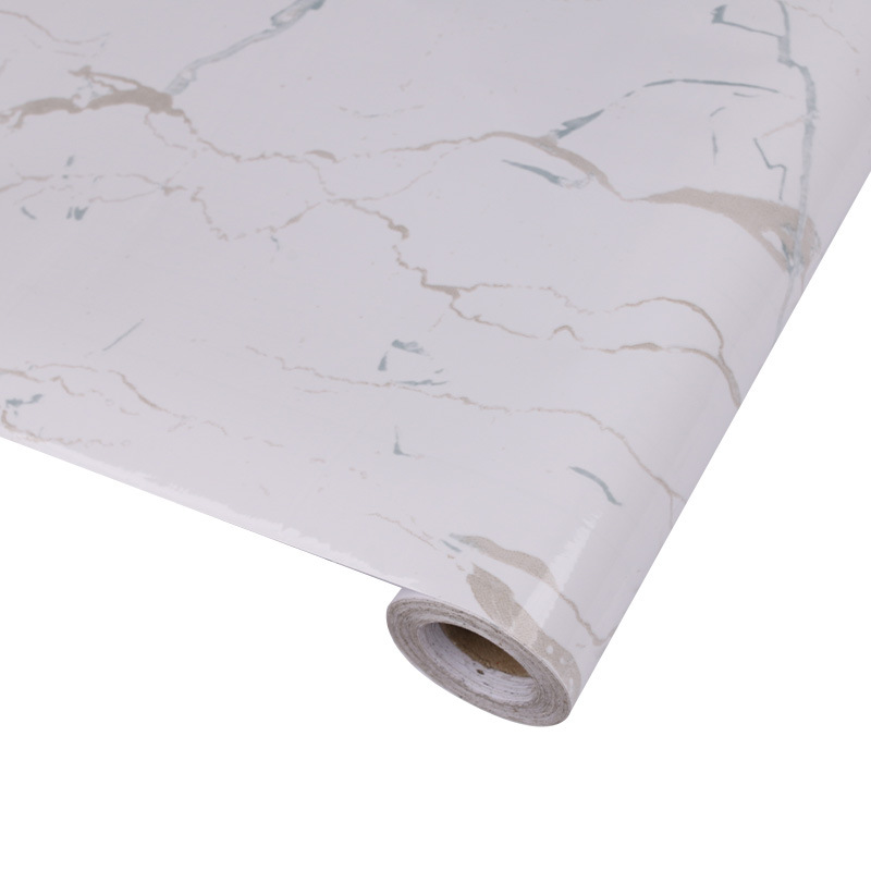 Waterproof and Moisture-proof Marbling stickers Kitchen Oil proof Cabinet Table Countertop Furniture Refurbished wallpaper Self-adhesive wallpaper Item Picture