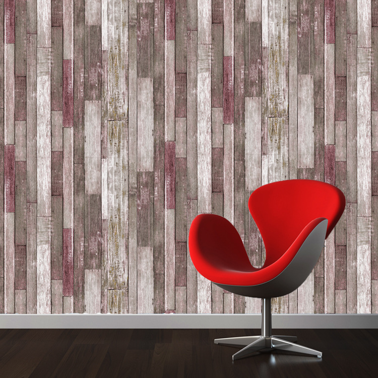 Chinese retro 3d wood grain wallpaper wooden paper porch background corridor hotel restaurant PVC project wallpaper wholesale Specification drawing