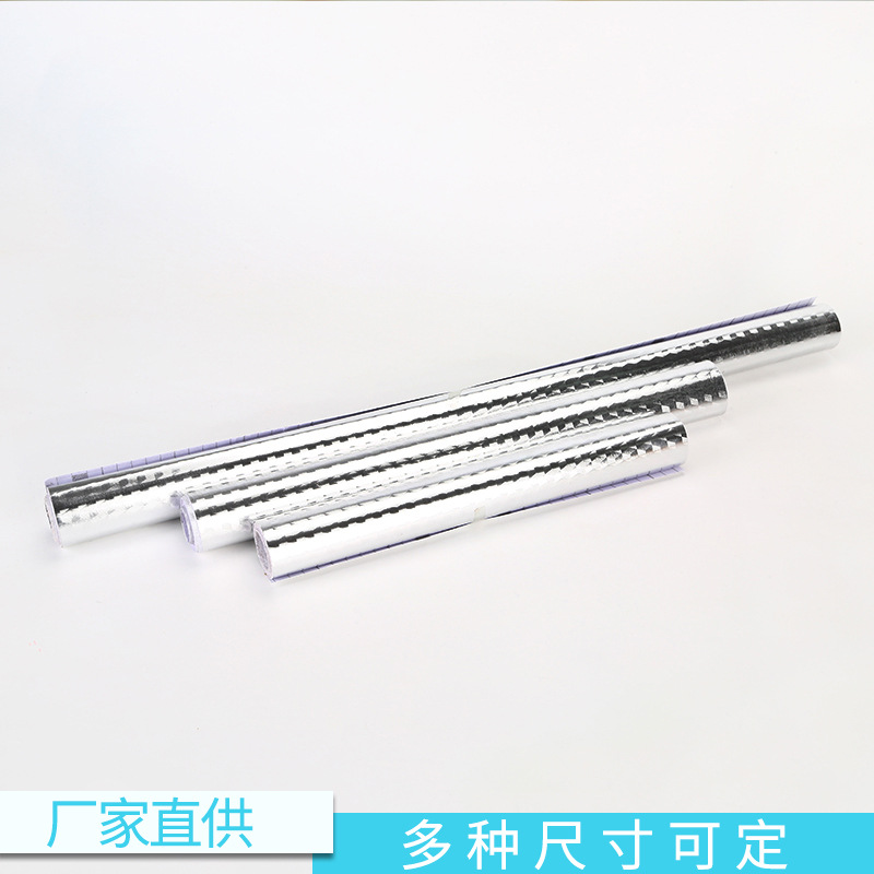 Jiuhao kitchen oil proof stickers high temperature waterproof thickening self-adhesive wall stickers cabinet stickers wallpaper aluminum foil paper factory details Picture