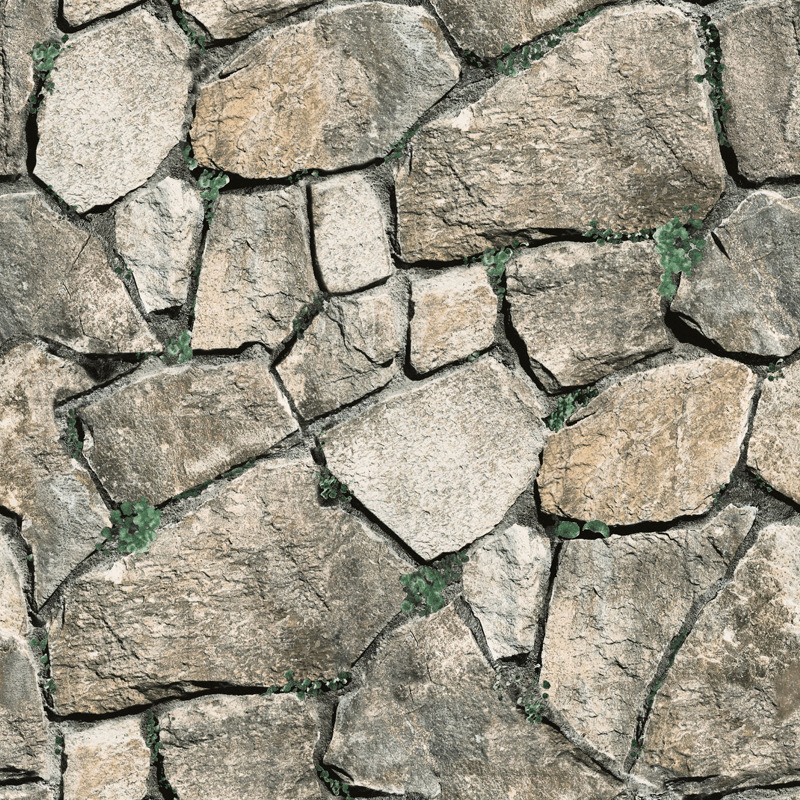 Chinese three-dimensional 3D antique culture stone stone grain stone rock wallpaper restaurant cafe background brick wallpaper Specification drawing