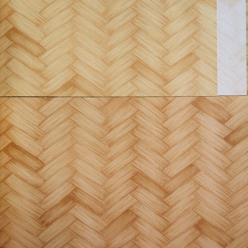 Retro Chinese simulation straw mat bamboo wallpaper bamboo mat straw wallpaper study teahouse hotel hotel project wallpaper Specification drawing