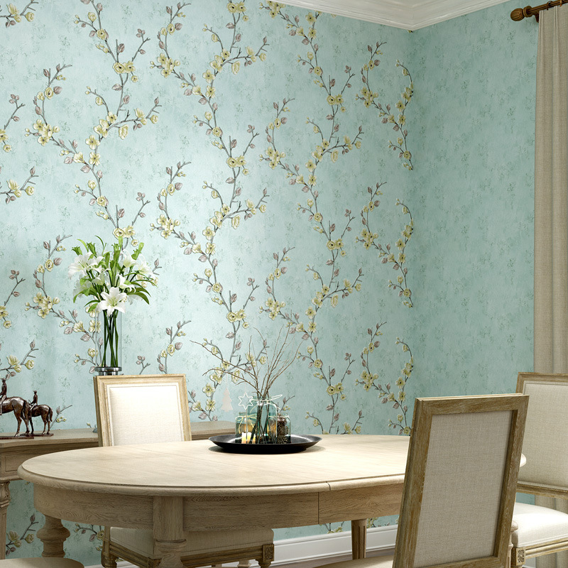 Self-adhesive retro 3d fine pressed non-woven wallpaper bedroom warm living room plain pattern AB version refurbished self-adhesive wallpaper Application Scenario