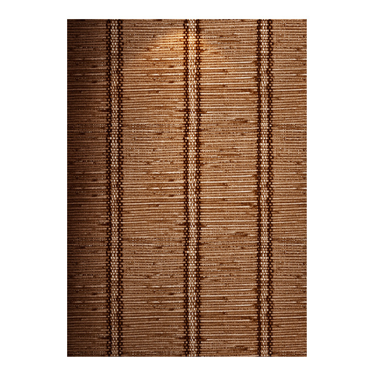 Chinese simulation 3d imitation bamboo woven bamboo mat wallpaper rattan woven grass woven hotel ceiling ceiling project PVC wallpaper Item Picture