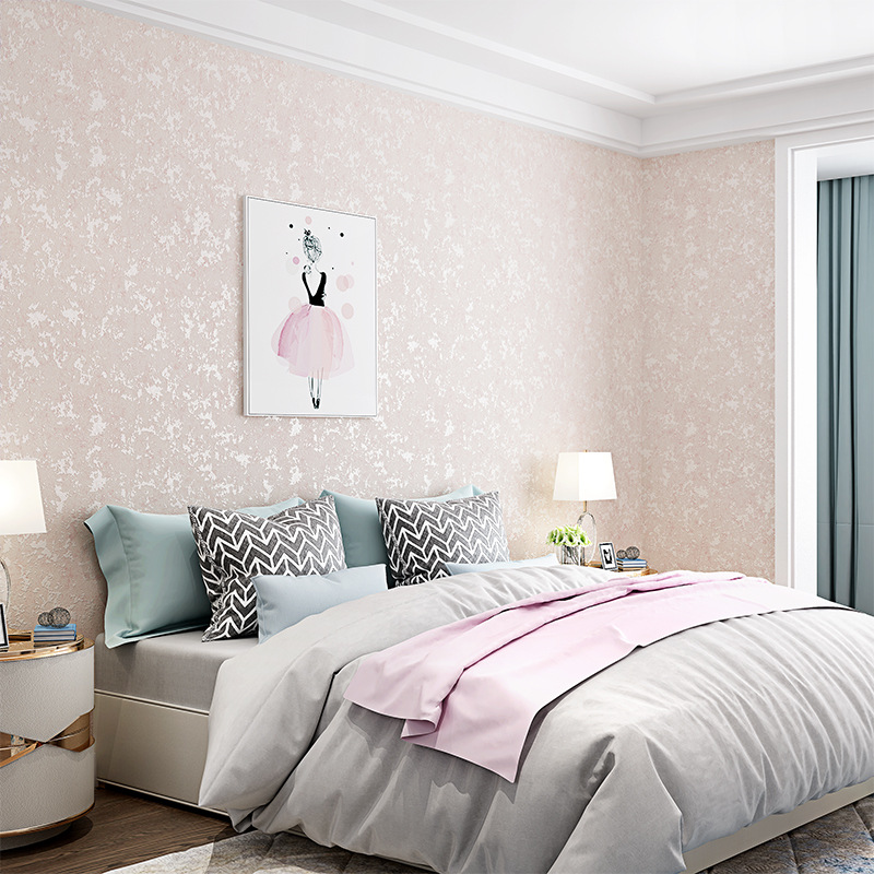 Self-adhesive wallpaper 3d imitation diatom mud simple non-woven wallpaper bedroom living room background wall rental room renovation self-adhesive Application Scenario