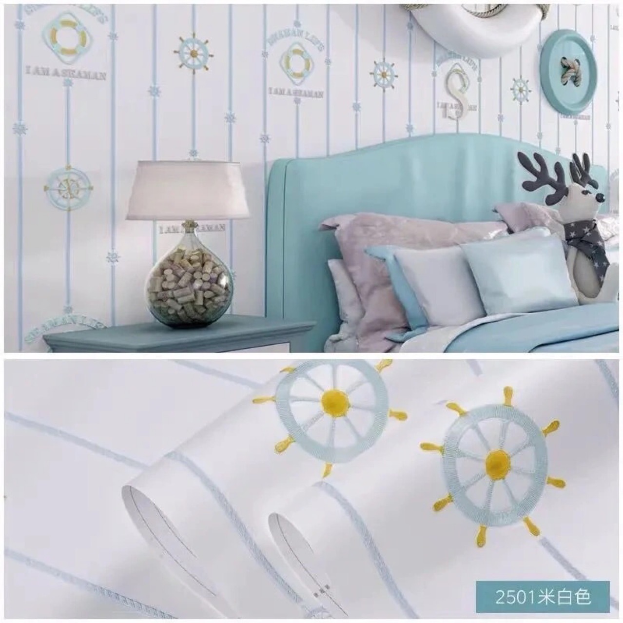 Self-adhesive wall paper children's room decoration kindergarten cartoon non-woven wall stickers bedroom wall renovation Application Scenario