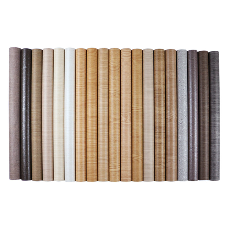 PVC air vent wood grain stickers Door Cabinet Furniture Refurbished wallpaper self-adhesive wallpaper impervious showcase Boeing film Item Picture