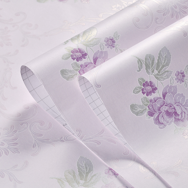 Non-woven fine pressed wallpaper self-adhesive pastoral style bedroom living room TV background wall self-adhesive wallpaper 3d stereo stickers Application Scenario