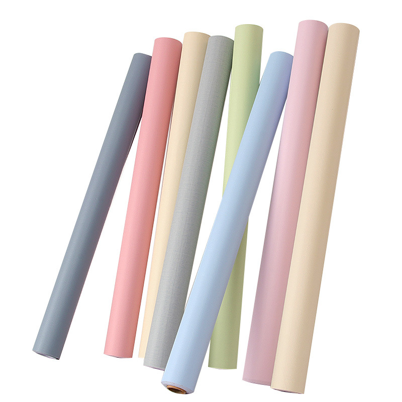 Wall self-pasted paper waterproof moisture-proof scrubbing dormitory solid color bedroom bedroom background wall decoration wallpaper wholesale Application Scenario