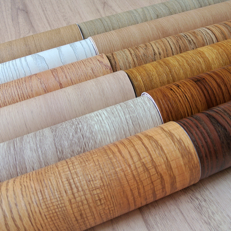 PVC wood grain decorative film stickers wardrobe cabinets desk furniture renovation decoration wholesale interior film manufacturers customized full figure
