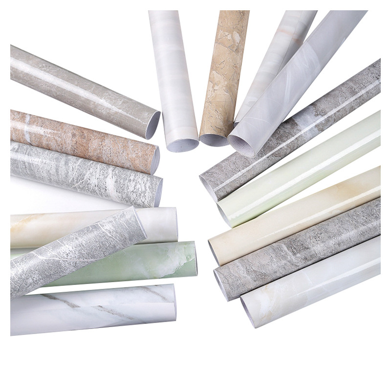 Self-adhesive wallpaper thickened waterproof marble background wallpaper self-adhesive kitchen oil-proof bedroom PVC wallpaper self-adhesive Application Scenario
