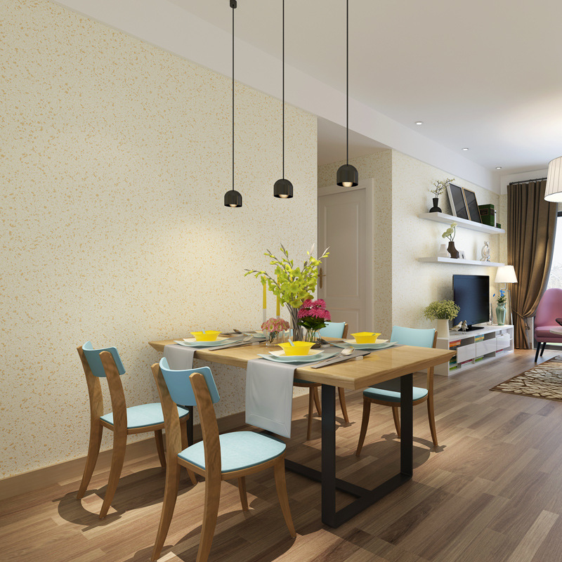 Pure pigment color non-woven wallpaper imitation granular sand grain diatom mud wallpaper Bedroom living room dining room corridor wallpaper Specification drawing