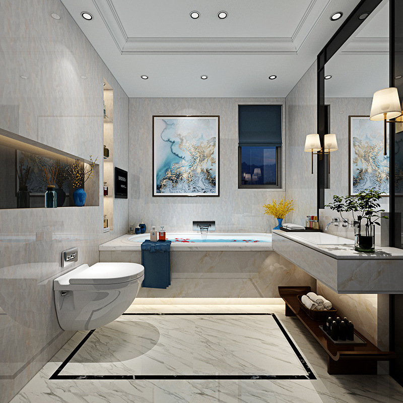 Self-adhesive wallpaper thickened waterproof marble background wallpaper self-adhesive kitchen oil-proof bedroom PVC wallpaper self-adhesive details Picture