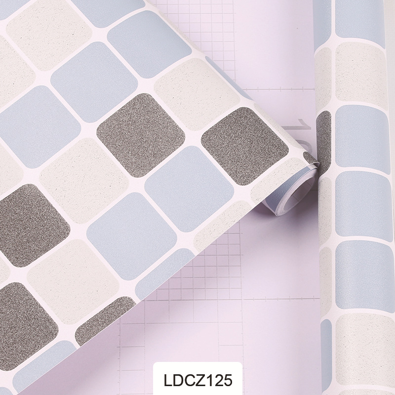 Kitchen Bathroom Mosaic pvc Self-adhesive Wallpaper Toilet Waterproof and oil-proof Tile Refurbished wallpaper lattice wall stickers Application Scenario