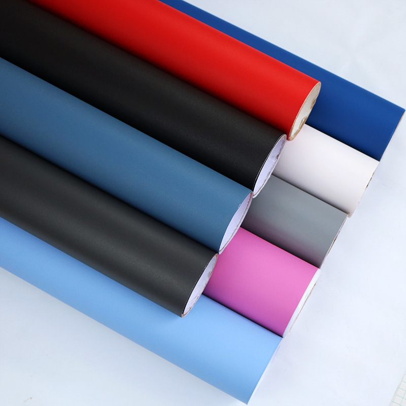 Thickened pure white dark gray light gray plain furniture treasure Haier white Boeing film appliance counter PVC film