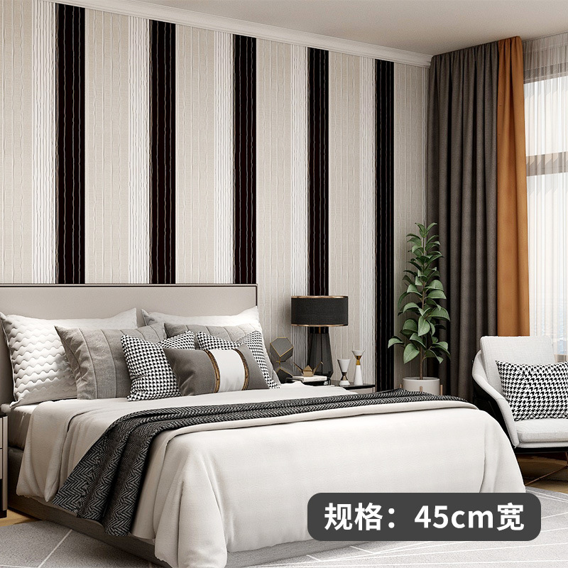 Best wallpaper PVC self-adhesive waterproof bedroom warm decoration wall stickers girl heart room cartoon wallpaper