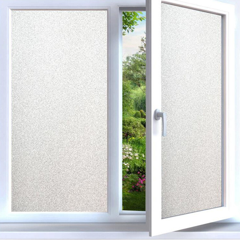 Thickened sunscreen electrostatic adsorption film PVC glue free glass frosted sticker window bathroom toilet removal window flower