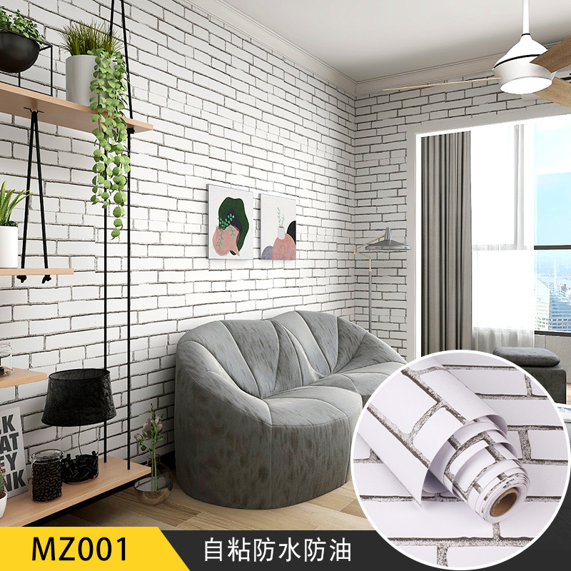 Kitchen oil proof Mosaic wall paste toilet waterproof self adhesive wallpaper bathroom tile wallpaper new special