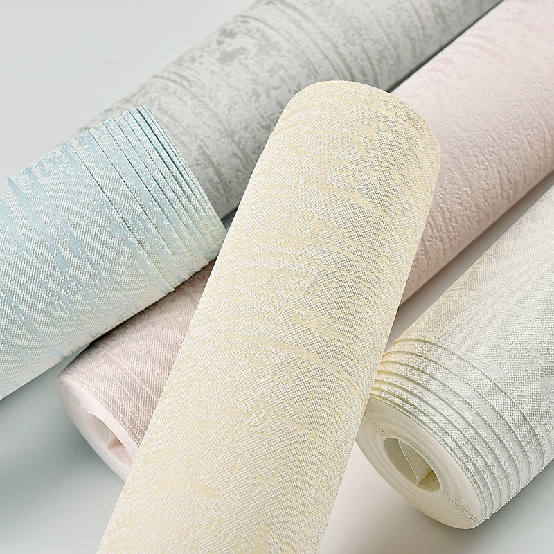 Thickened self-adhesive wallpaper plain color imitation diatom mud gray pink living room background wall bedroom covered with self-adhesive wallpaper