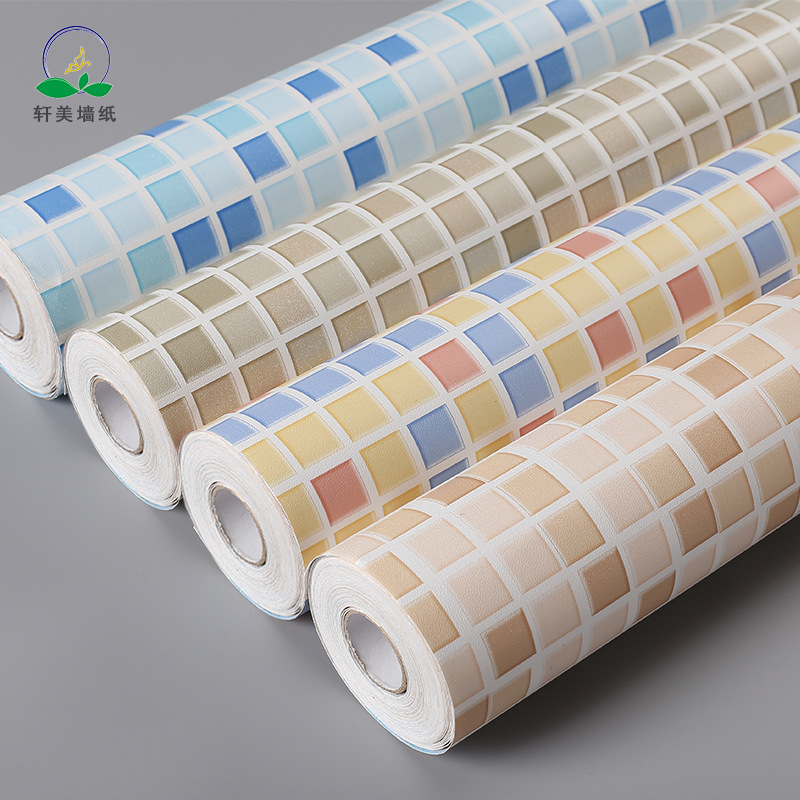 Kitchen oil proof Mosaic wall paste toilet waterproof self adhesive wallpaper bathroom tile wallpaper new special
