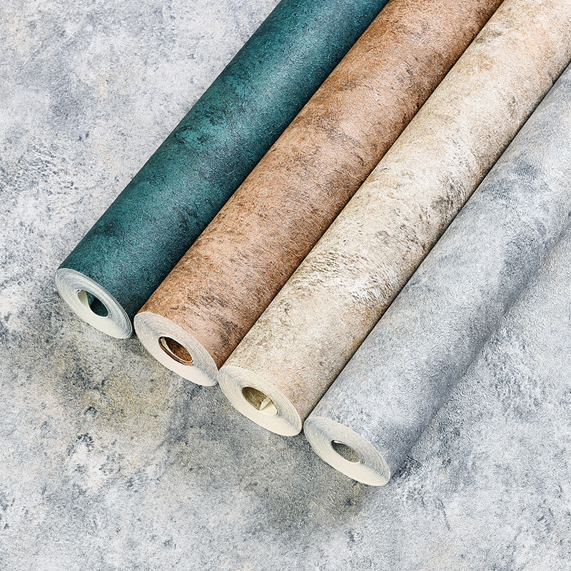 Wholesale hair plain wallpaper Japanese imitation diatom mud living room dining room background wall Nordic 3d cement gray wallpaper