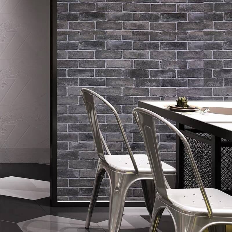 Extra thick wall stickers PVC self-adhesive wallpaper stone stickers imitation marble waterproof retro imitation cement self-adhesive wall stickers
