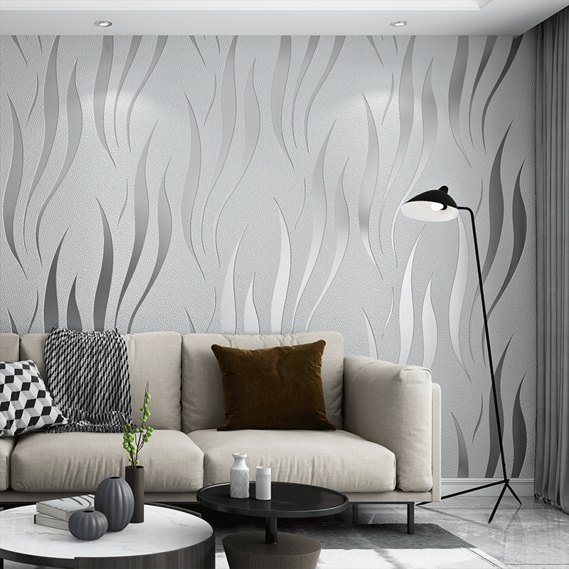 3d stripe self-adhesive wallpaper TV background wall Bedroom dining room rental room renovation wall pasted self-stickers