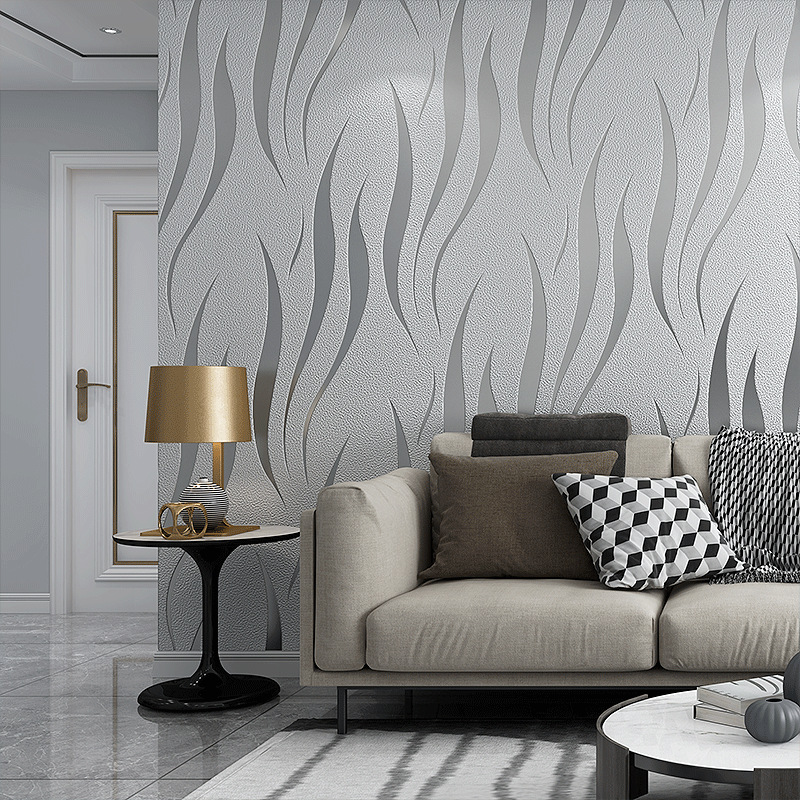 3d stripe self-adhesive wallpaper TV background wall Bedroom dining room rental room renovation wall pasted self-stickers