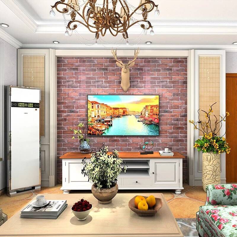 Extra thick wall stickers PVC self-adhesive wallpaper stone stickers imitation marble waterproof retro imitation cement self-adhesive wall stickers