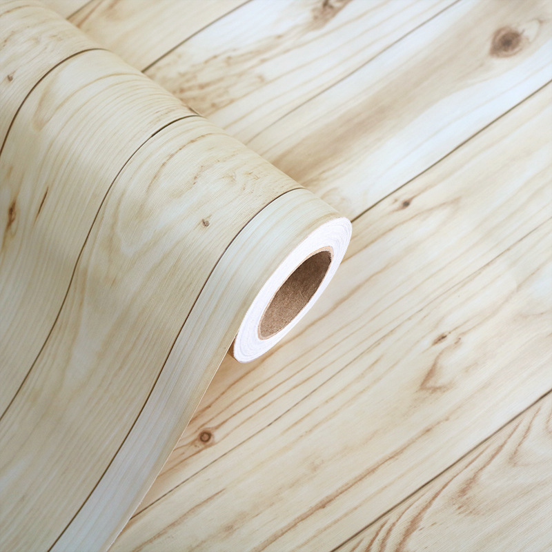 PVC wood grain decorative film stickers wardrobe cabinets desk furniture renovation decoration wholesale interior film manufacturers customized