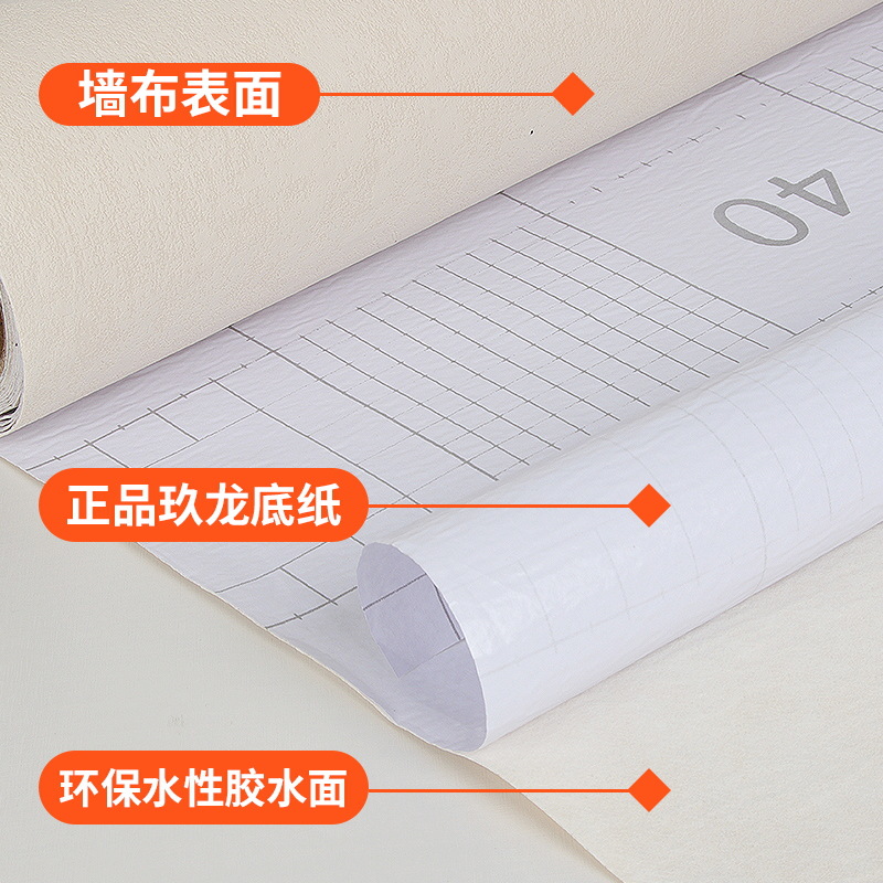 Self-adhesive wallpaper wholesale TV live background wall living room bedroom non-woven thickened engineering hotel seamless wall cloth